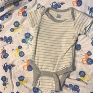Striped newborn onesie